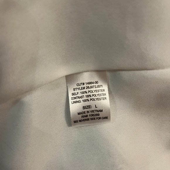 White & Blue Trixxi Printed Off-the-Shoulder Sleeved Dress - Picture 5 of 6